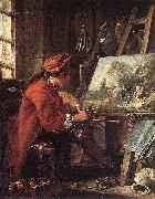 Francois Boucher, Painter in his Studio